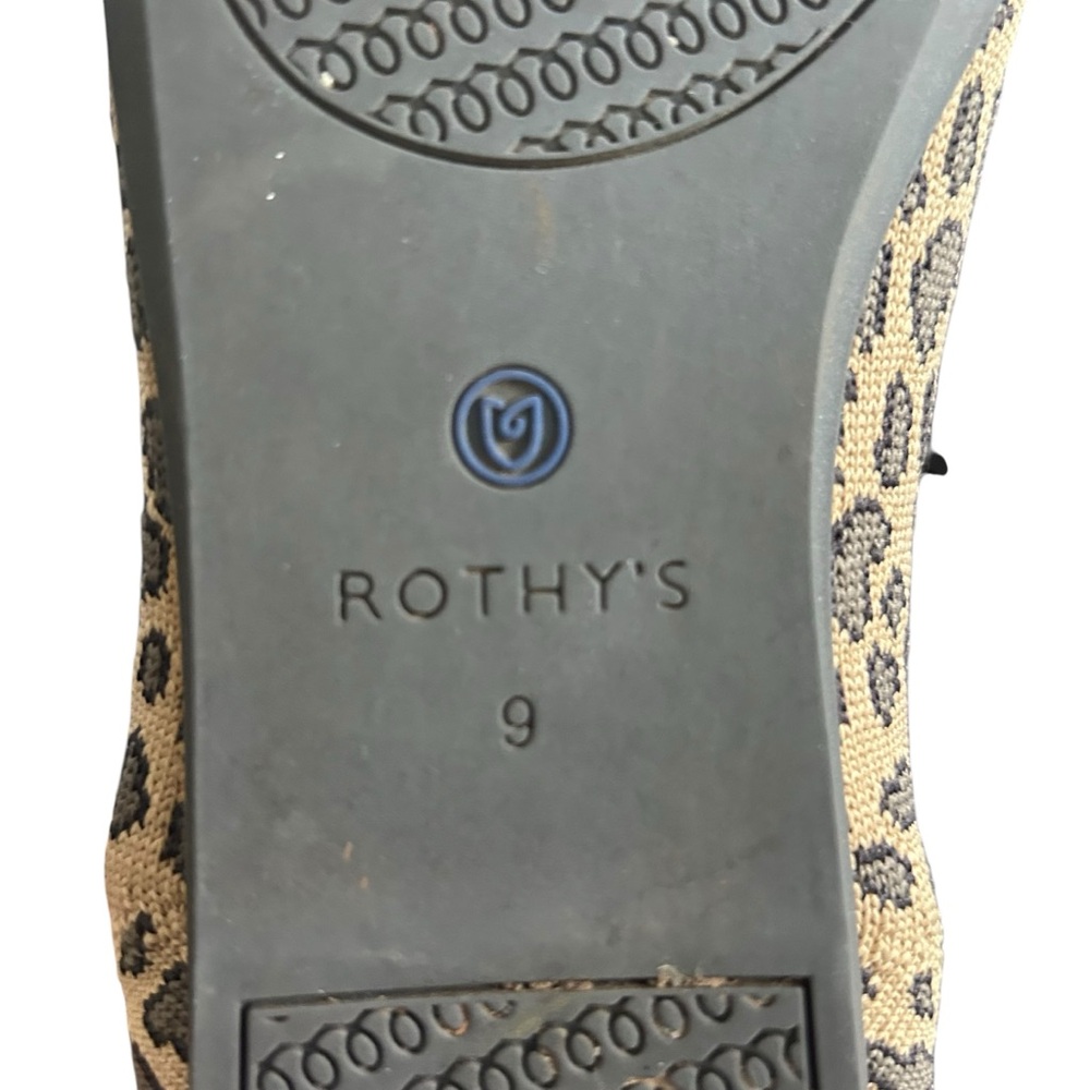 Rothy’s Leopard Print The Point Toe Flats Size 9 - Picture 10 of 12